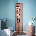 МАЛЬМ / VARMA Стеллаж ИКЕА / IKEA 40, 40x200x28, шпон, беленый дуб | изображение 4