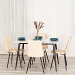 Стул обеденный Asti, TREND, экокожа, бежевая, 47х54х86 см | изображение 10