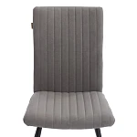 Стул обеденный Monte Carlo, флок, серый/черный, 29, 50х55х93 | изображение 5