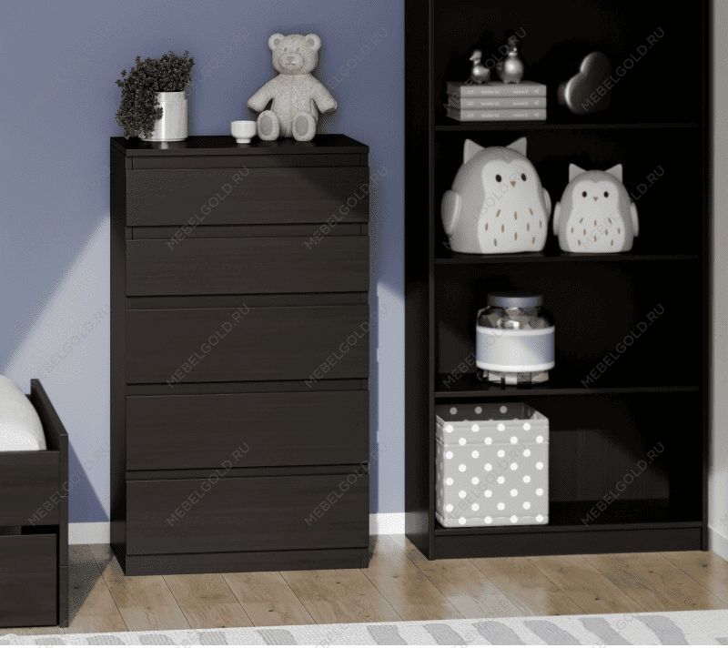 КАСТОР (KULLEN) комод ИКЕА / IKEA 5 ящиков Дуб Венге | изображение 5