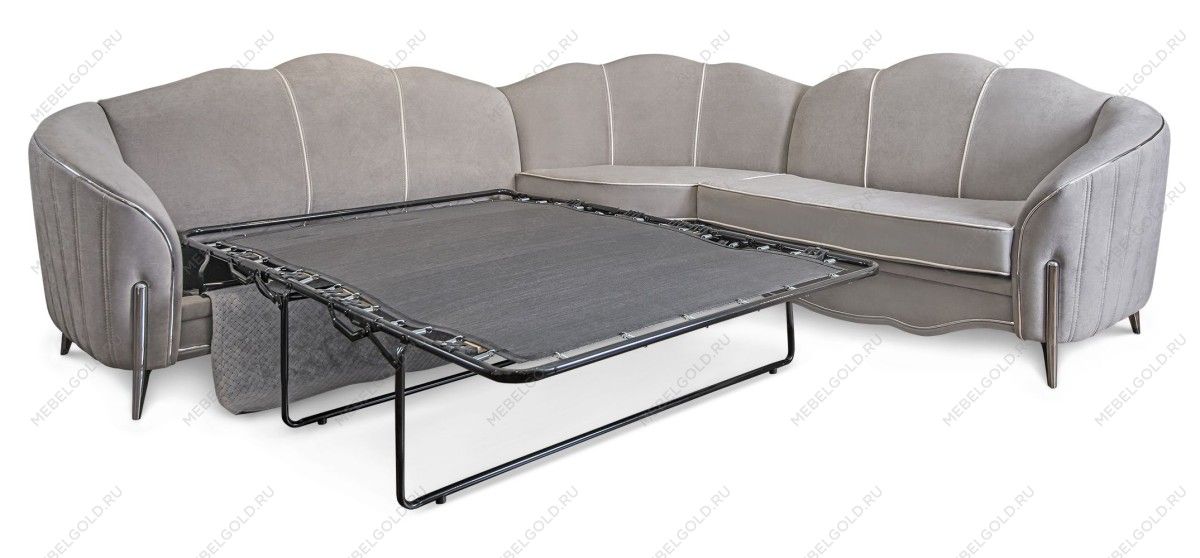 Диван Гравита угловой 3-у-2 серый серебро | изображение 1