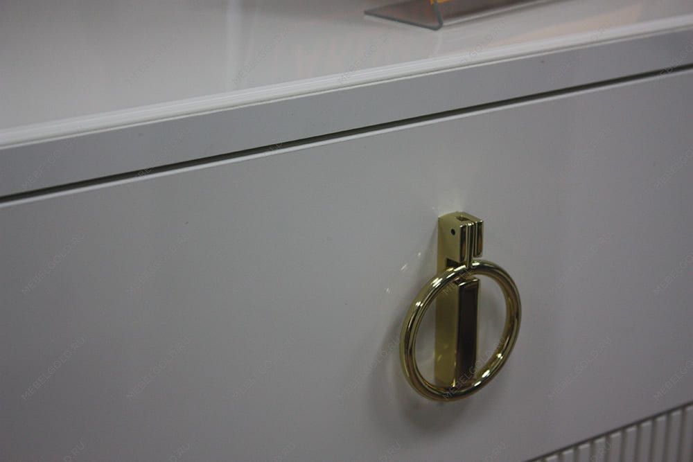 Лобня - Комод узкий c планкой Римини СОЛО (беж золото) РМКМ-2 (s) | изображение 4