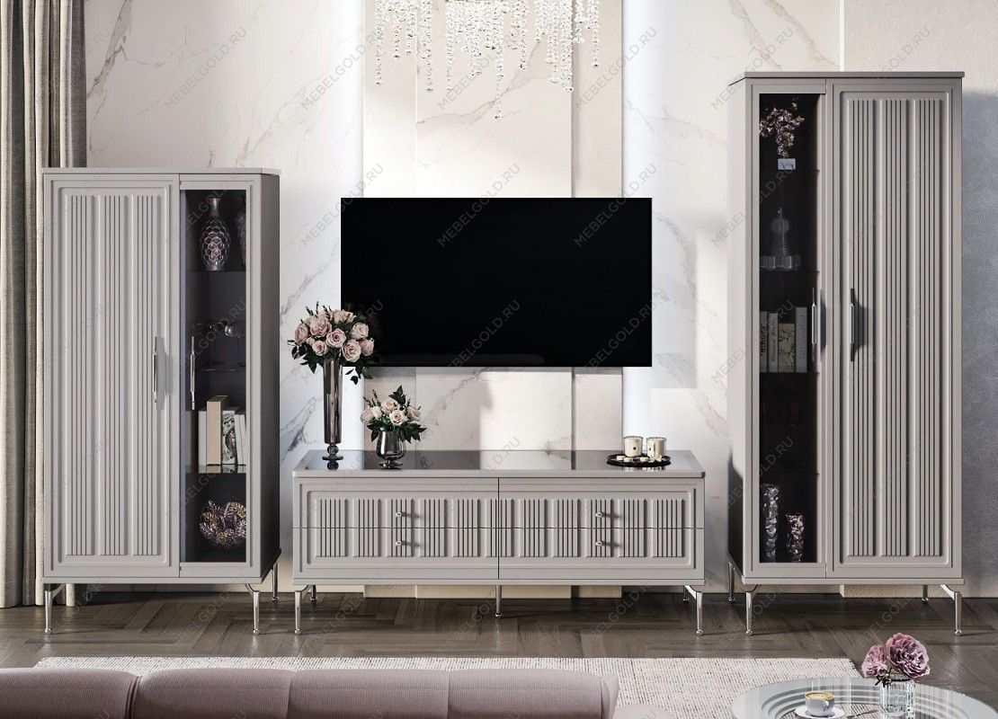 Витрина Замира 2-ств высокая серый | изображение 6