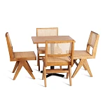 Стул LOKI, дерево вяз/ротанг, 51х44х86 см, Груша (№3) | изображение 5