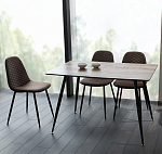 Стол обеденный Signal REMUS 120 (орех/черный) | изображение 1