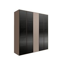 Шкаф 5-ти дв. Bogemia Air (Мокка/Черный) БМШ2/5(4)