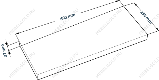 КАЛЛАКС / ФОРА Полка настенная ИКЕА / IKEA 1.6, тамбурат, дуб беленый | изображение 2