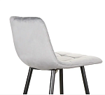 Полубарный стул Signal MILA H-2 VELVET (серый/черный мат) | изображение 3