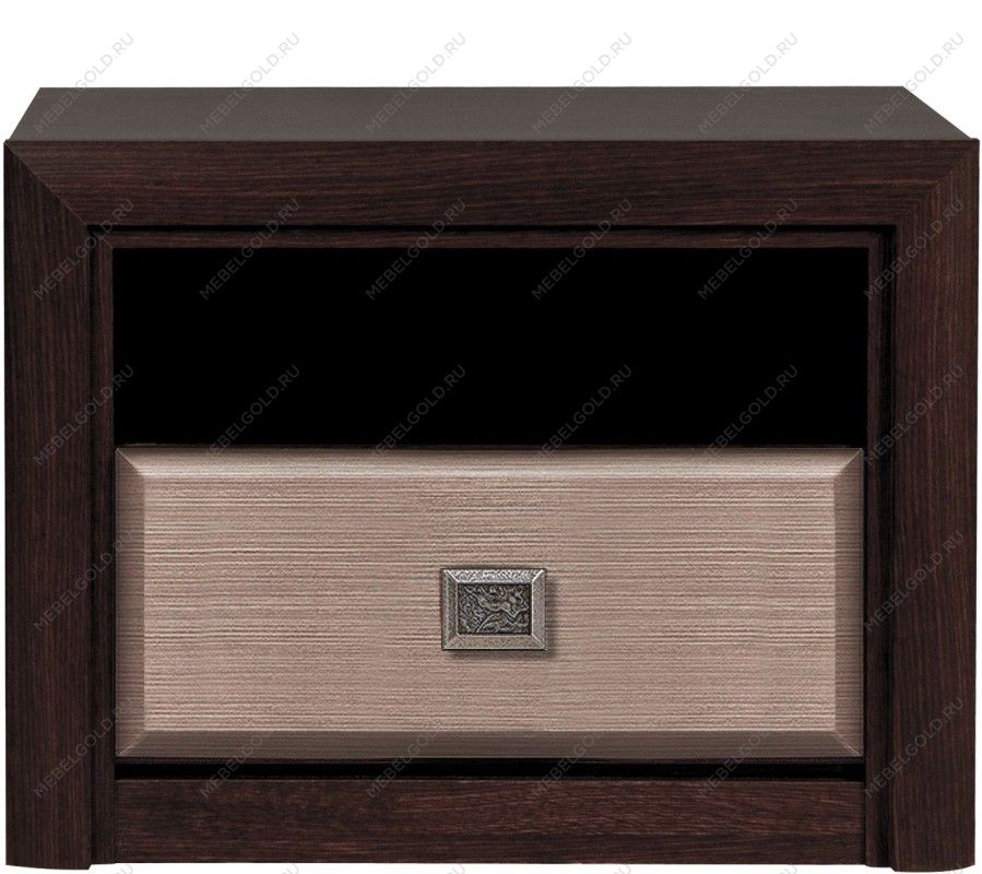 Тумба прикроватная Коен KOM1S Венге/Штрокс (NEW)