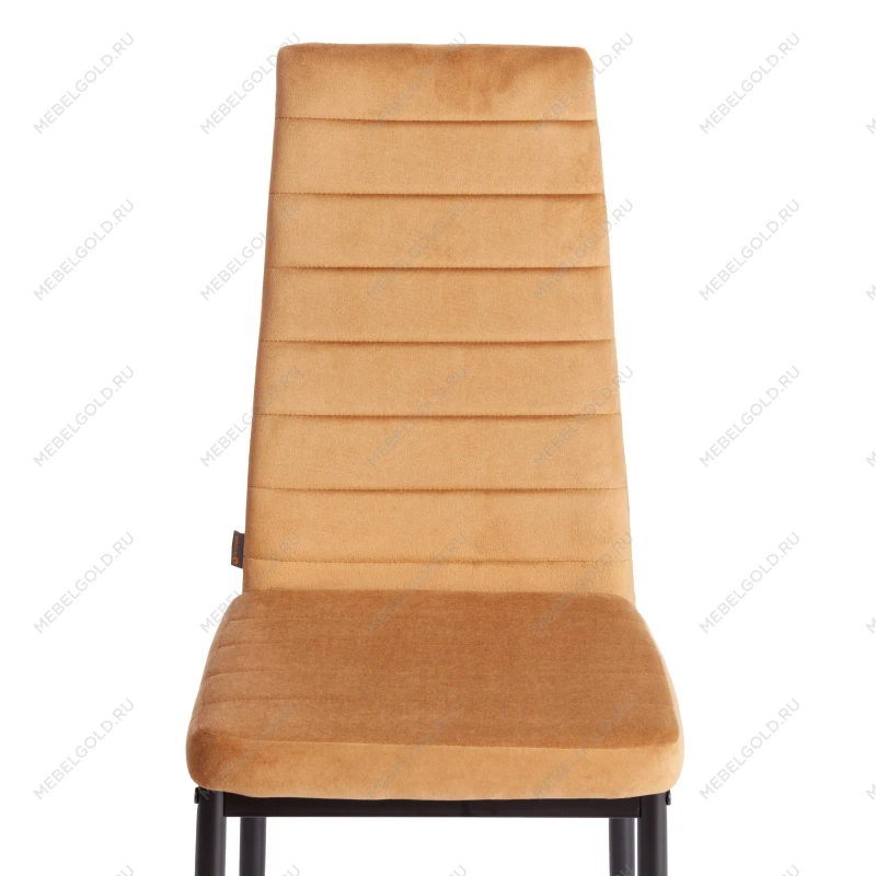 Стул Easy (mod. JSC02-1), металл, флок, 41 х 52 х 96 см, brown (золотисто - коричневый) HLR12 / черный | изображение 5