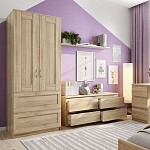 КАСТОР (KULLEN) тумба ИКЕА / IKEA 4 ящика сонома | изображение 4