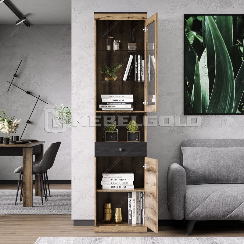 Шкаф с витриной Джаггер 1V1D1SN | изображение 3