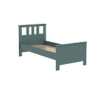 САГА кровать одинарная 90х200 темно-бирюзовая | изображение 2