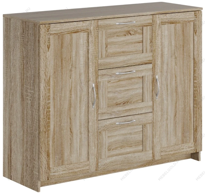 BRIMNES / СИРИУС тумба ИКЕА / IKEA 2 двери и 3 ящика 117х95 сонома