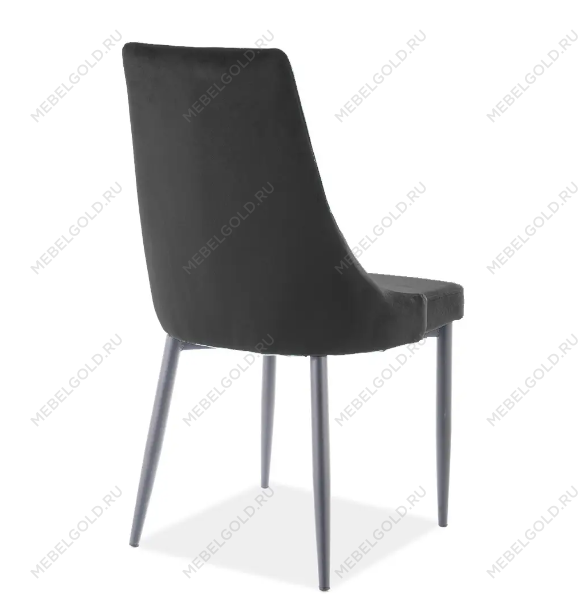 Стул кухонный SIGNAL TRIX B VELVET (черный/черный мат) | изображение 1