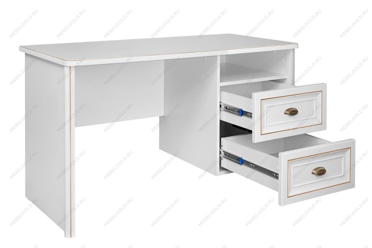 м. Римская - Стол письменный Натали белый глянец | изображение 1