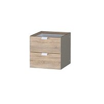 Фора модуль с двумя ящиками, ручка металл 33х33х37, дуб беленый