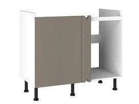 Стол под мойку угловой СМУ-110, Виста (1000*534*870) Мокко, 25504