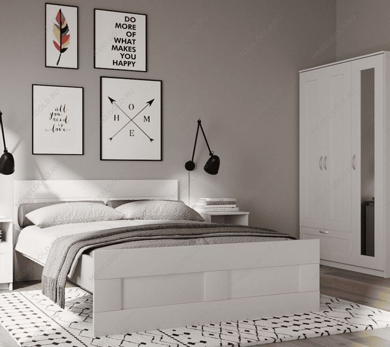 БРИМНЭС / СИРИУС кровать двойная ИКЕА / IKEA 160х200 белая | изображение 3