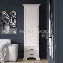 Шкаф 1-створчатый Тиффани 1D2S вудлайн кремовый