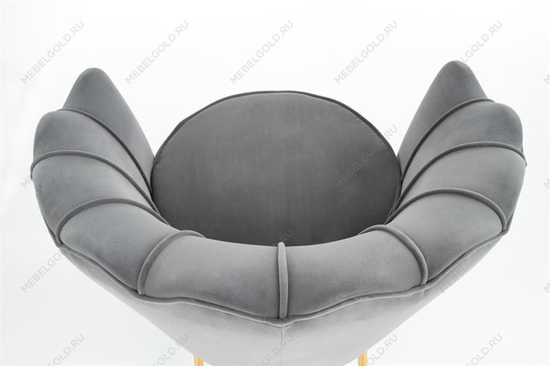 Кресло Halmar AMORINITO (серый/золотой) | изображение 4