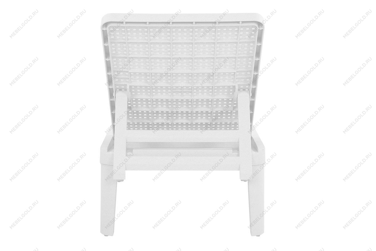 Шезлонг Tweet compact с матрасом, белый | изображение 4