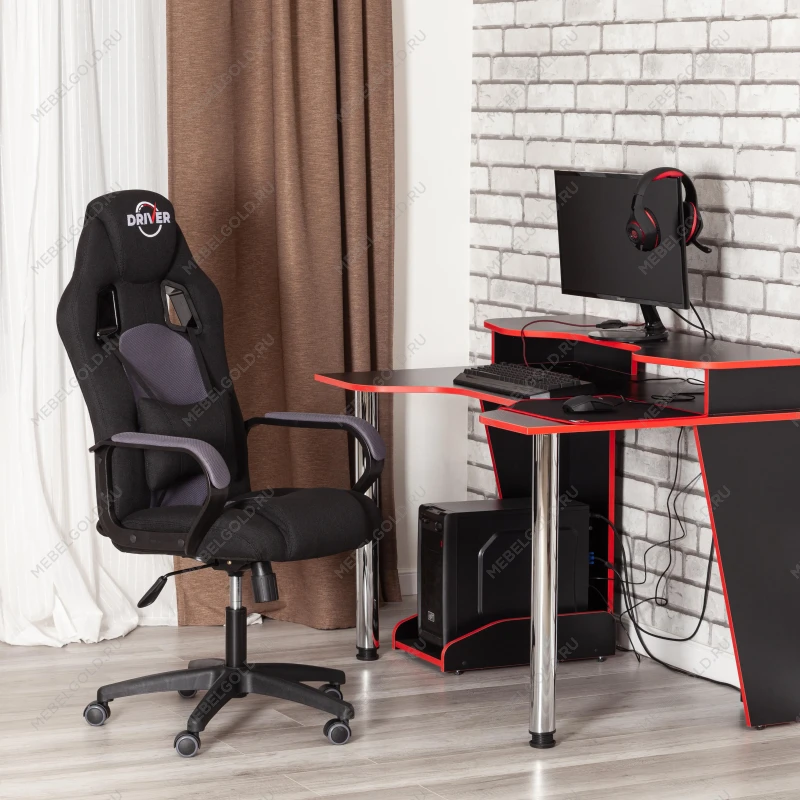 Кресло DRIVER (22), ткань, черный/серый, 2603/TW-12 | изображение 19