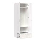 БРИМНЭС / СИРИУС Шкаф двудверный ИКЕА / IKEA белый с выдвижным ящиком | изображение 2