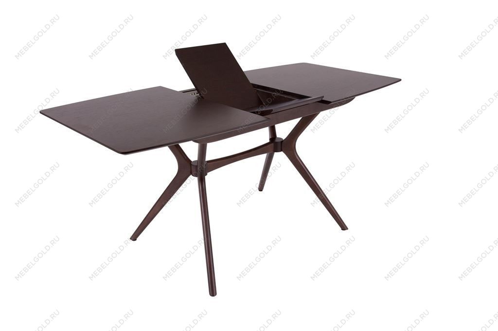 Стол Марко (1300*820+320/цвет столешницы Темный орех/цвет ножек Темный орех) | изображение 3