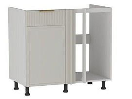 Стол под мойку угловой СМУ-100, Берта (900*554*820) Светлый Мокко, 22921