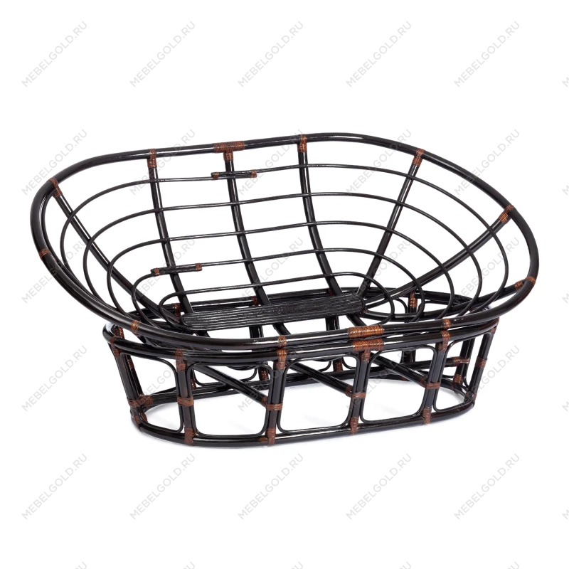 Диван MAMASAN/МАМАСАН 23/02 W/с подушкой, подушка 182х119 см, 169х102х80 см, Antique brown (античный черно-коричневый), ткань, коричневый, 3М7 | изображение 4