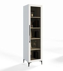 Витрина Стелла 1-ств белый