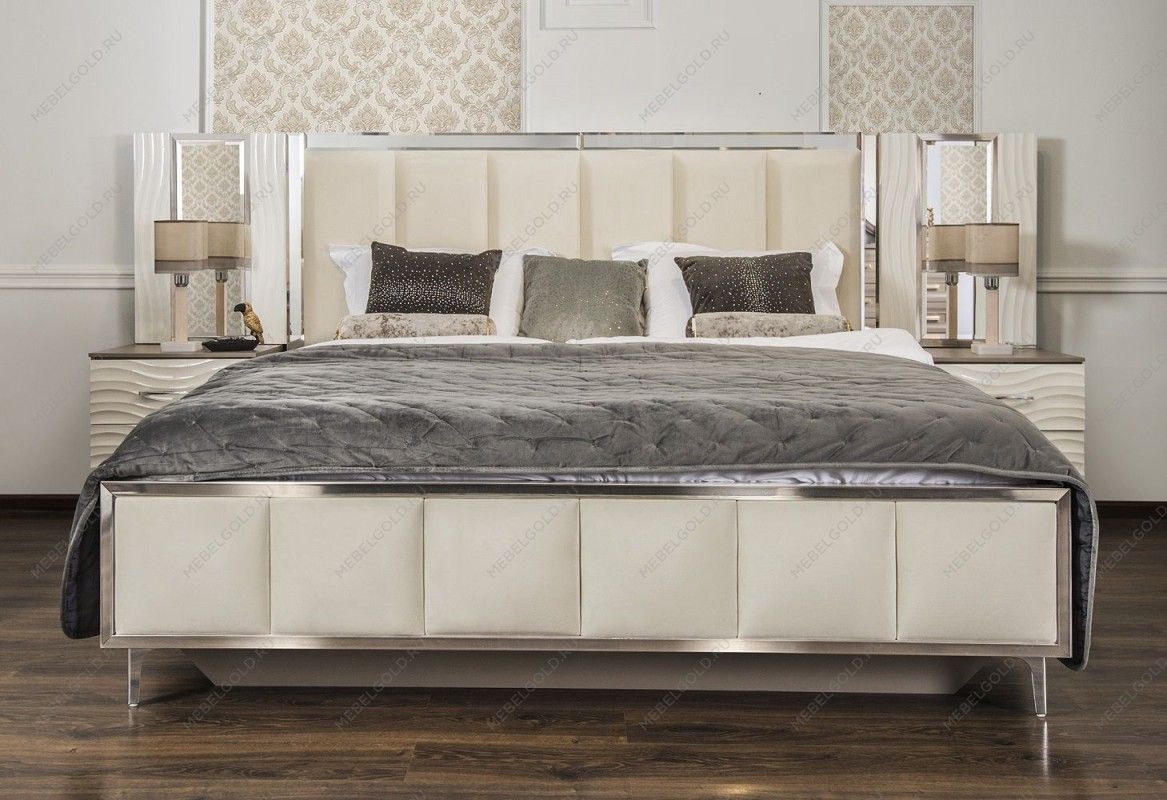 Кровать Гравита 160x200 см белый глянец | изображение 2