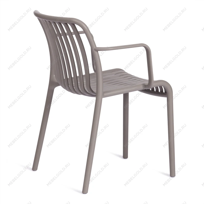 Кресло LANCASTER (mod. 38-1)/1 шт. в упаковке, пластик, 55.5 х 58 х 80 см, Grey (Cерый) 34630 | изображение 2