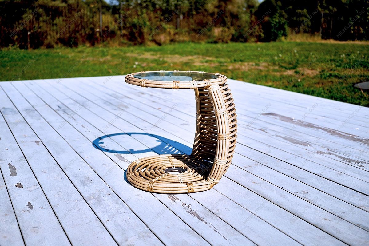 MOKKA MAJORCA боковой столик, цвет соломенный | изображение 4