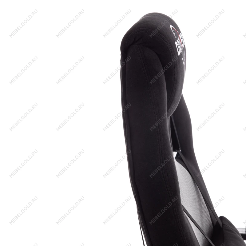 Кресло DRIVER (22), флок/ткань, черный/серый, 35/TW-12 | изображение 10