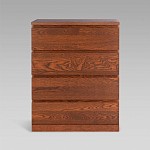 Варма Прайм 4 комод 80x100x48 шпон ясень, коричневый | изображение 1