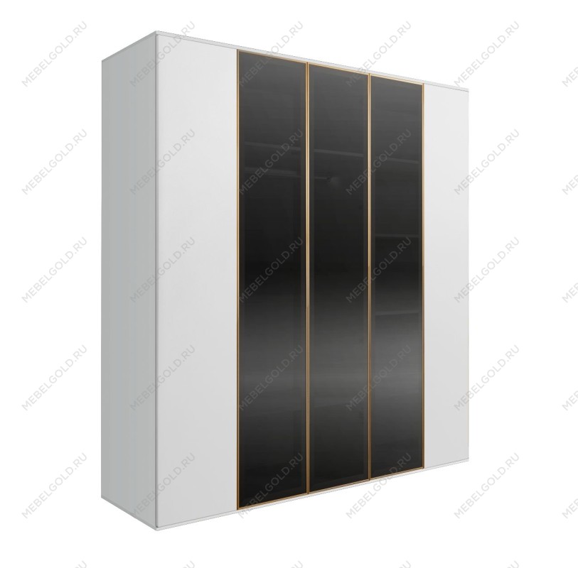 Шкаф 5-ти дв. Bogemia Air (Белый/Золото) БМШ2/5(3)