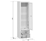 Лобня - Витрина Коен REG1W2S ясень снежный | изображение 2