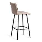 Барный стул Bari/Бари, велюр, бежевый, 7, 45х56х110 см | изображение 2