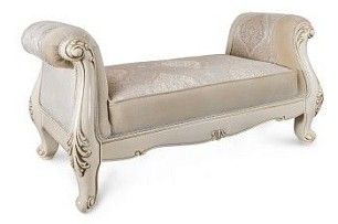 Оттоманка Джоконда с двумя подлокотниками крем глянец