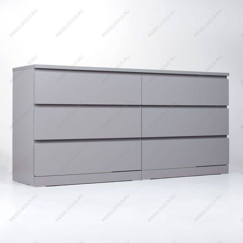 МАЛЬМ / VARMA Комод ИКЕА / IKEA 6D 160х77х40, серый | изображение 1