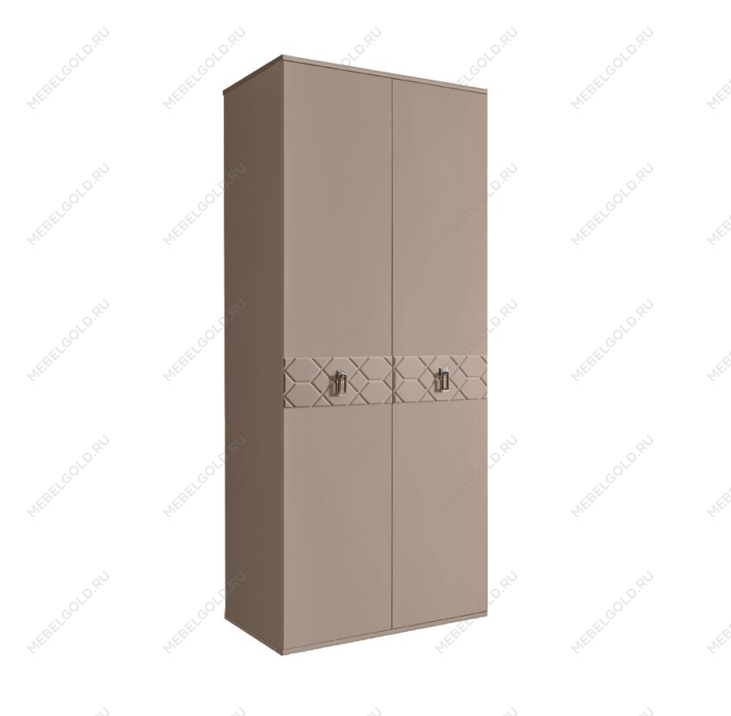 Шкаф 2-х дверный Bogemia Farfalle (Мокка/Хром) БМШ2/2(Fa)