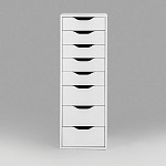 ИНГАР комод ИКЕА / IKEA белый высокий с выдвижными ящиками | изображение 2