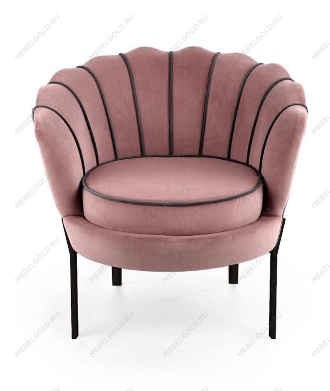 Кресло Halmar ANGELO (розовый/черный) | изображение 2
