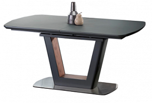 Стол обеденный Halmar BILOTTI, раскладной (темно-серый/орех)