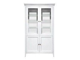 Витрина 2 дверная с зеркалом Manhattan (Белый)