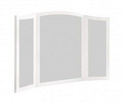 Зеркало трельяж Мишель для туалетного столика белый матовый