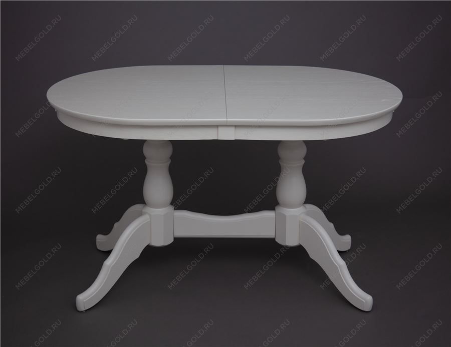 Стол обеденный Овальный-1300 (слоновая кость 9001)