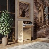 БРИМНЭС / СИРИУС зеркало ИКЕА / IKEA навесное 78х78 сонома